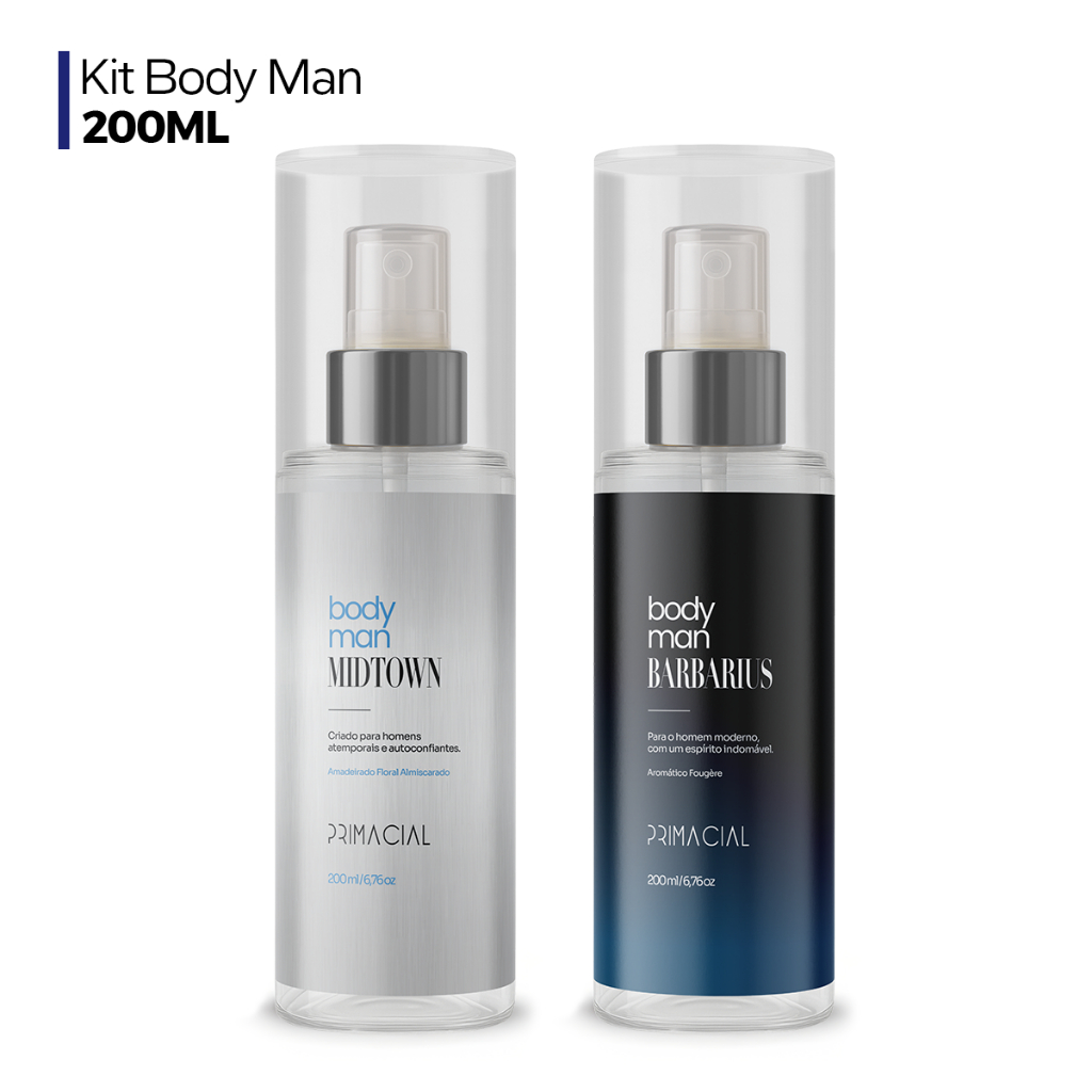 Kit Body Splash Masculino Barbarius e Midtown 200m