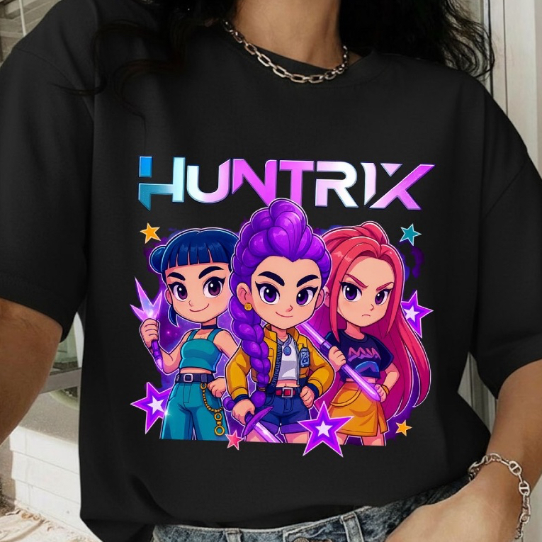 Camiseta T-shirt Feminina Infantil Huntrix –