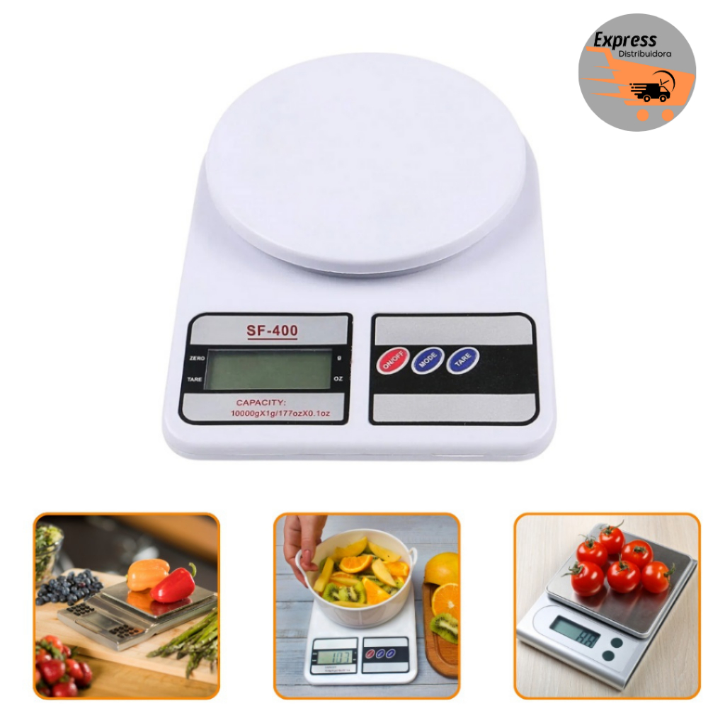Balança Digital de Cozinha de Precisão 1g a 10Kg