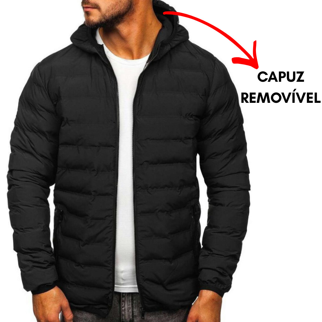 Bobojaco Jaqueta Puffer Inverno Acolchoada Reforç