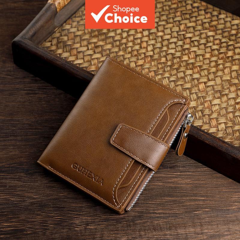 Carteira de Moda Vintage Masculina Curta, Tendênc