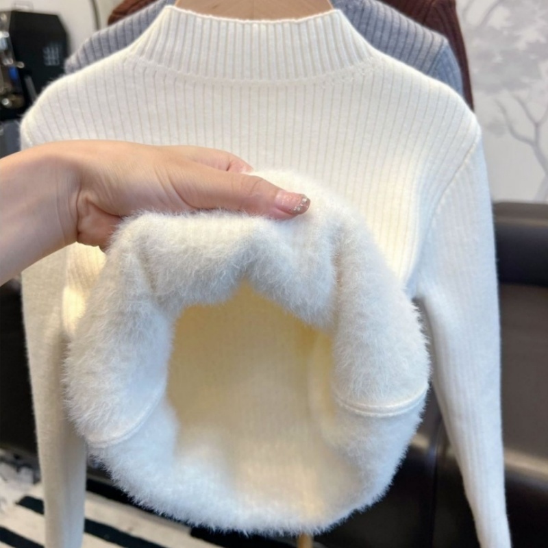 Pulôver Grosso De Pelúcia Para Meninas , Suéter