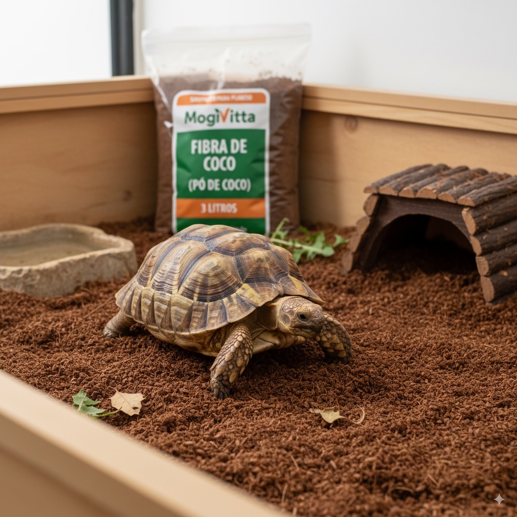 Fibra Pó De Coco para Cama de Pets Cobra Jabuti L