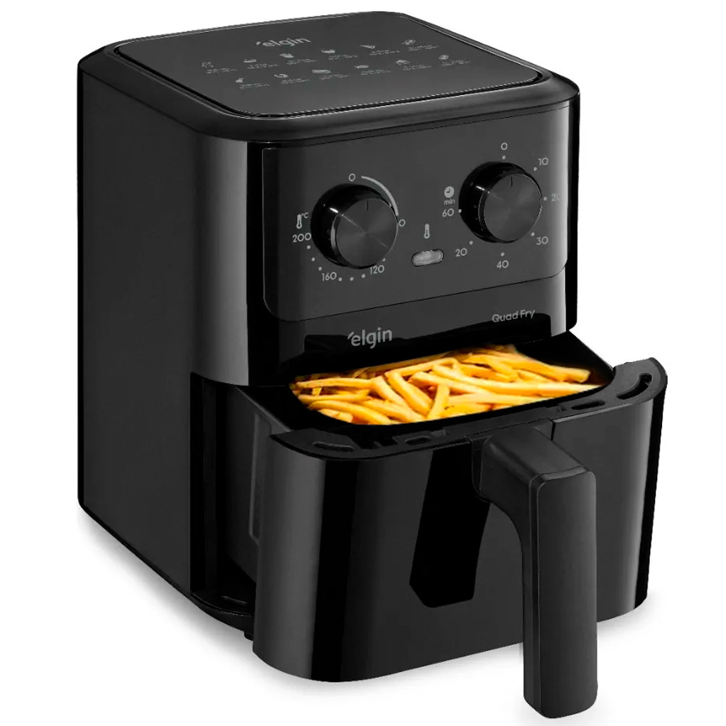 Fritadeira Air fryer 1.400W Elgin Quad Fry 4,2 Lit