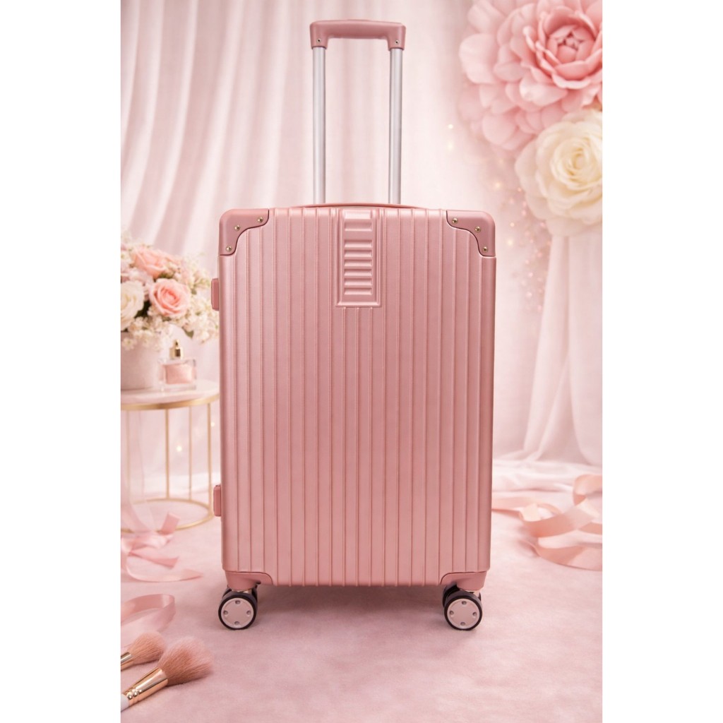 Mala de Viagem 23kg | Despacho Rosa ABS Cadeado TS