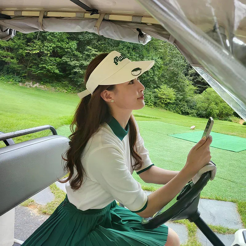 Boné de golfe feminino verão cartola protetor so