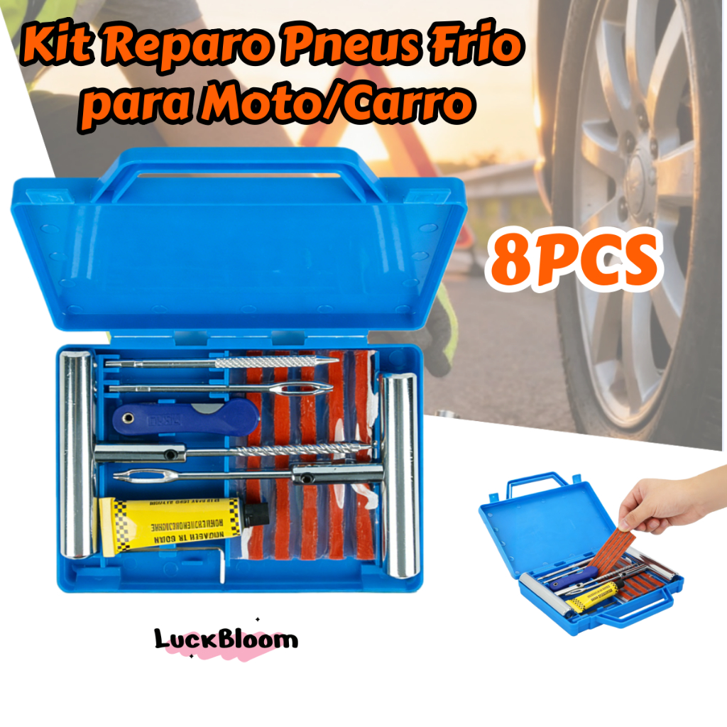 Kit Remendo Macarrão Reparo Conserto Furo Remendo
