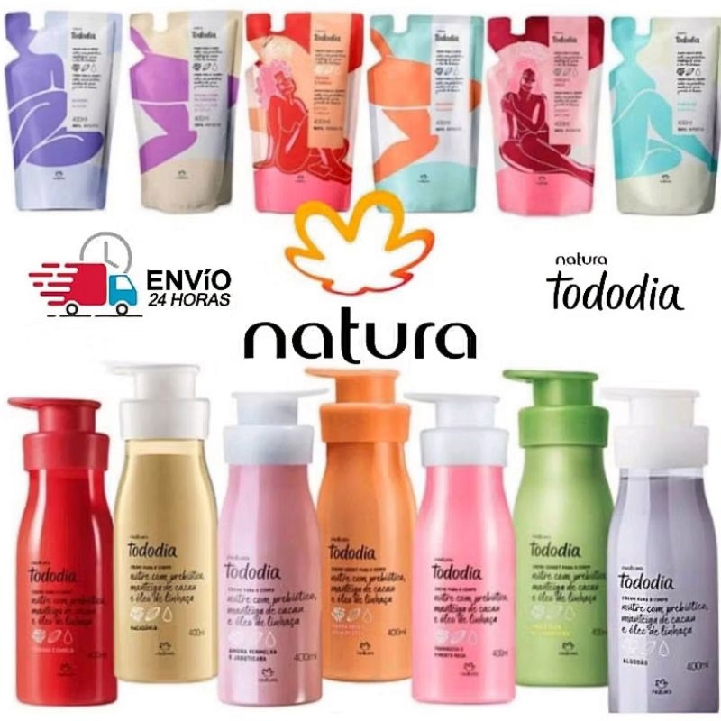 Creme Hidratante Corporal Natura Tododia 400 ou 20