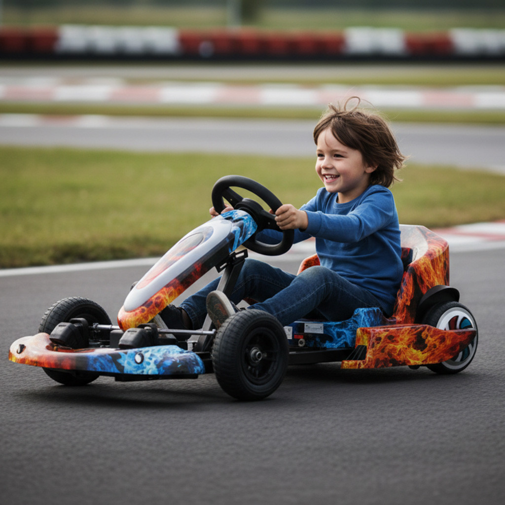 Kart Carro Elétrico Infantil 16km/h Com Regulagem