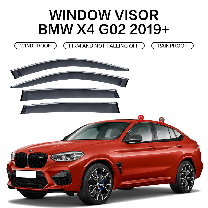 Adequado para bmw/x4 à prova de chuva defletor de