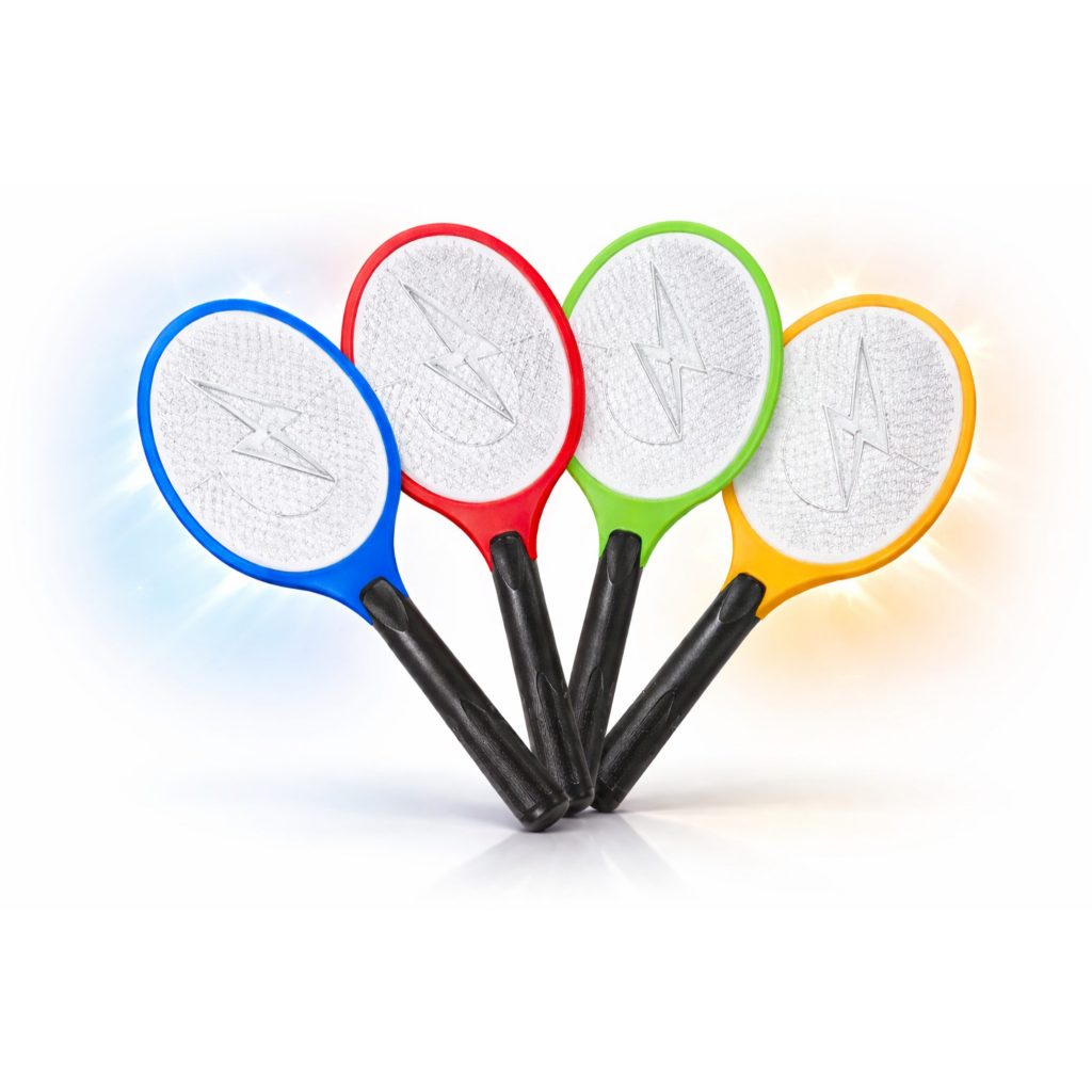 Raquete Elétrica Mata Mosquitos Recarregável Com