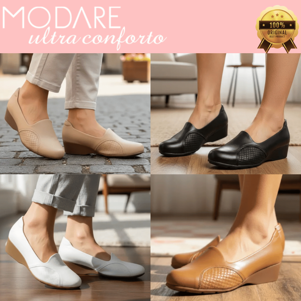 Sapato Feminino Ortopédico Modare Confortável Ul