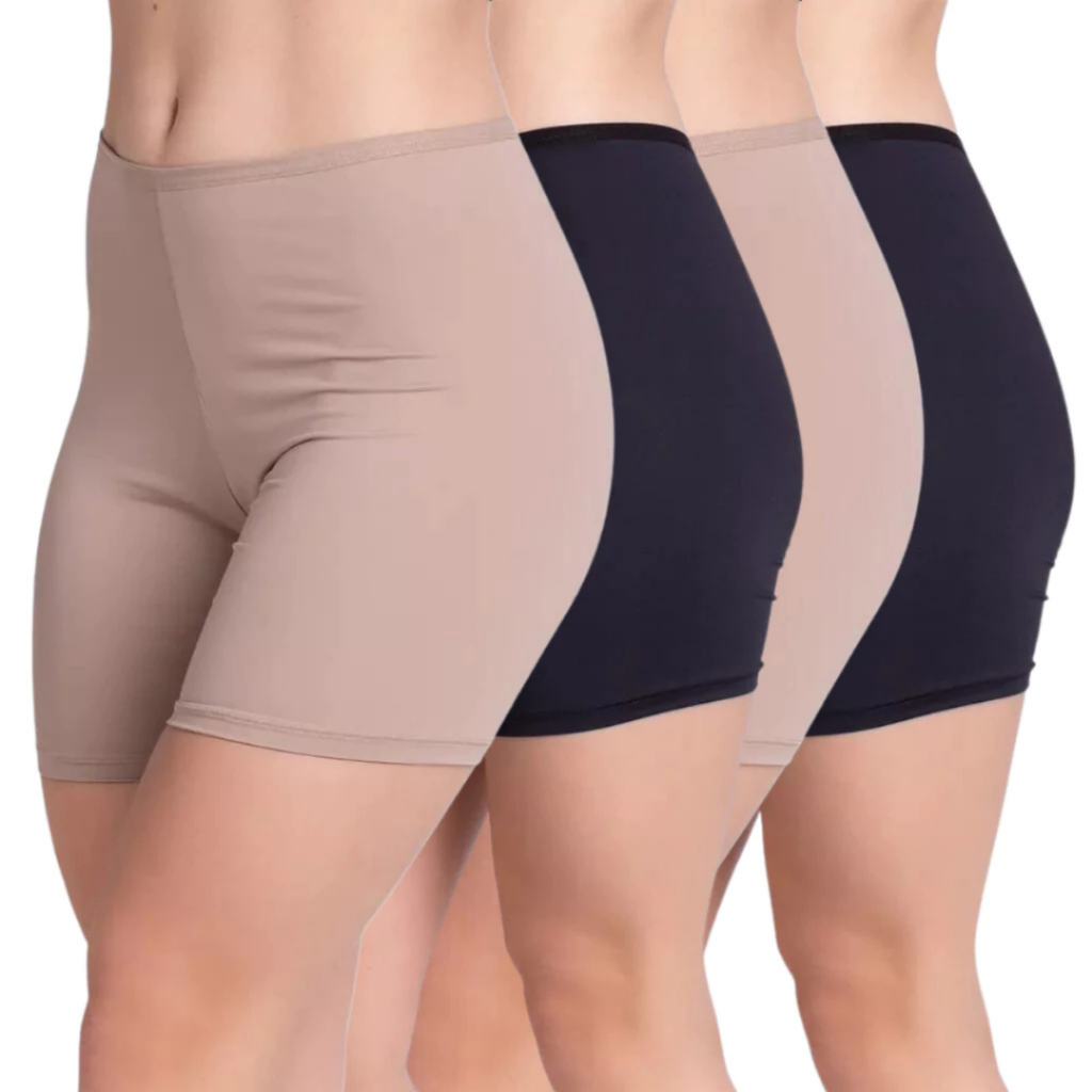 Kit 4 Short Feminino Anagua Segunda Pele Segura Ba