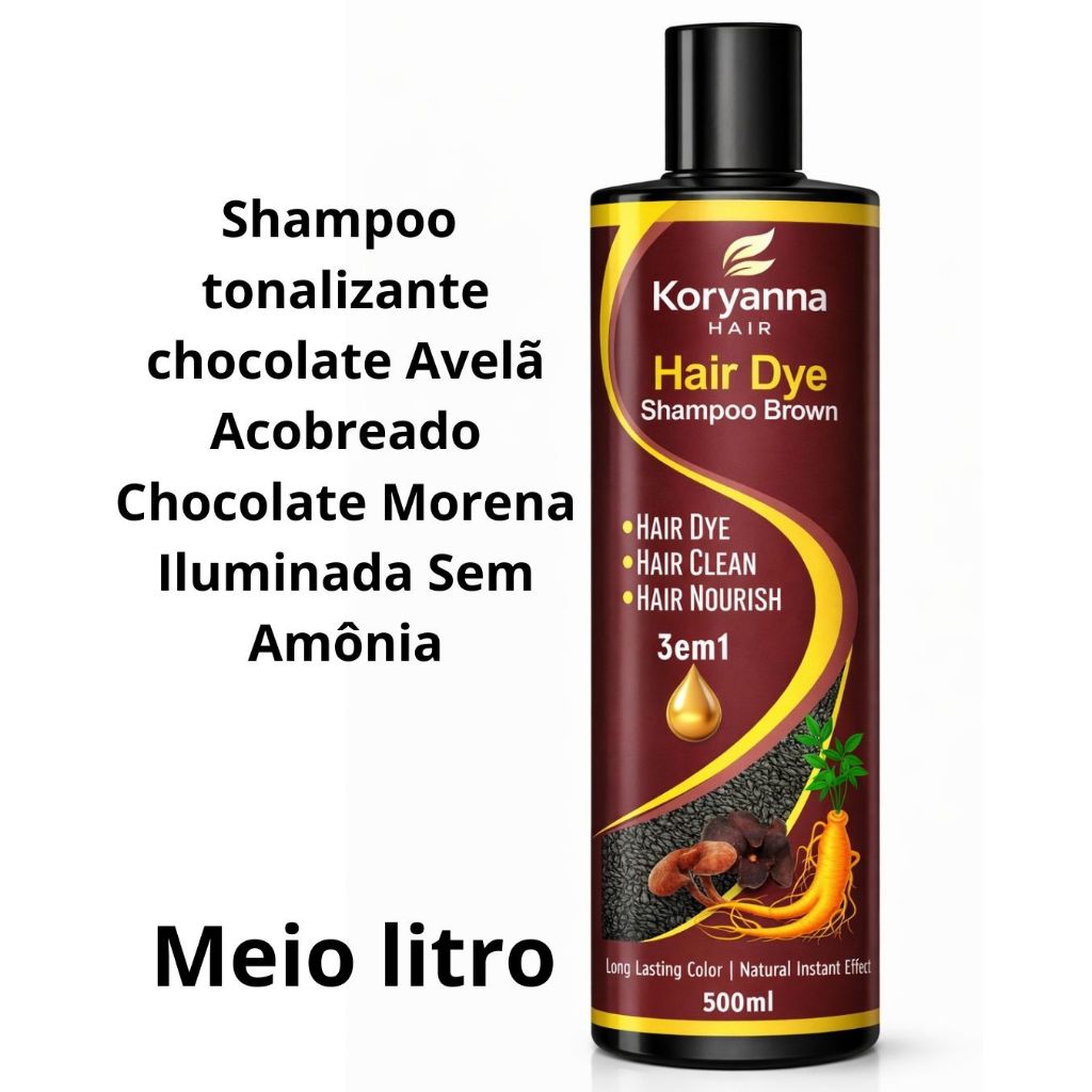 Shampoo Tonalizante Avelã Acobreado Chocolate Mor
