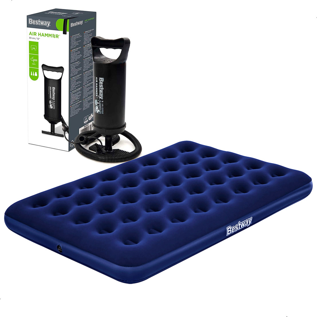 Colchão Inflável Suporta 300kg Casal Camping Pra