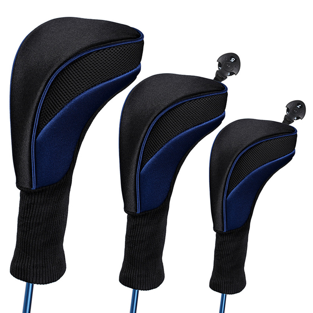 3 Pçs Clubes De Golfe Cabeça Cobre Headcover Mot