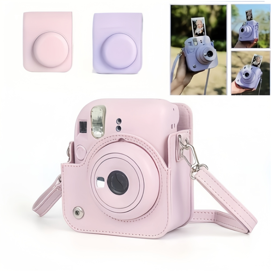 Bolsa Couro De Ombro Para Câmera Fujifilm Instax 