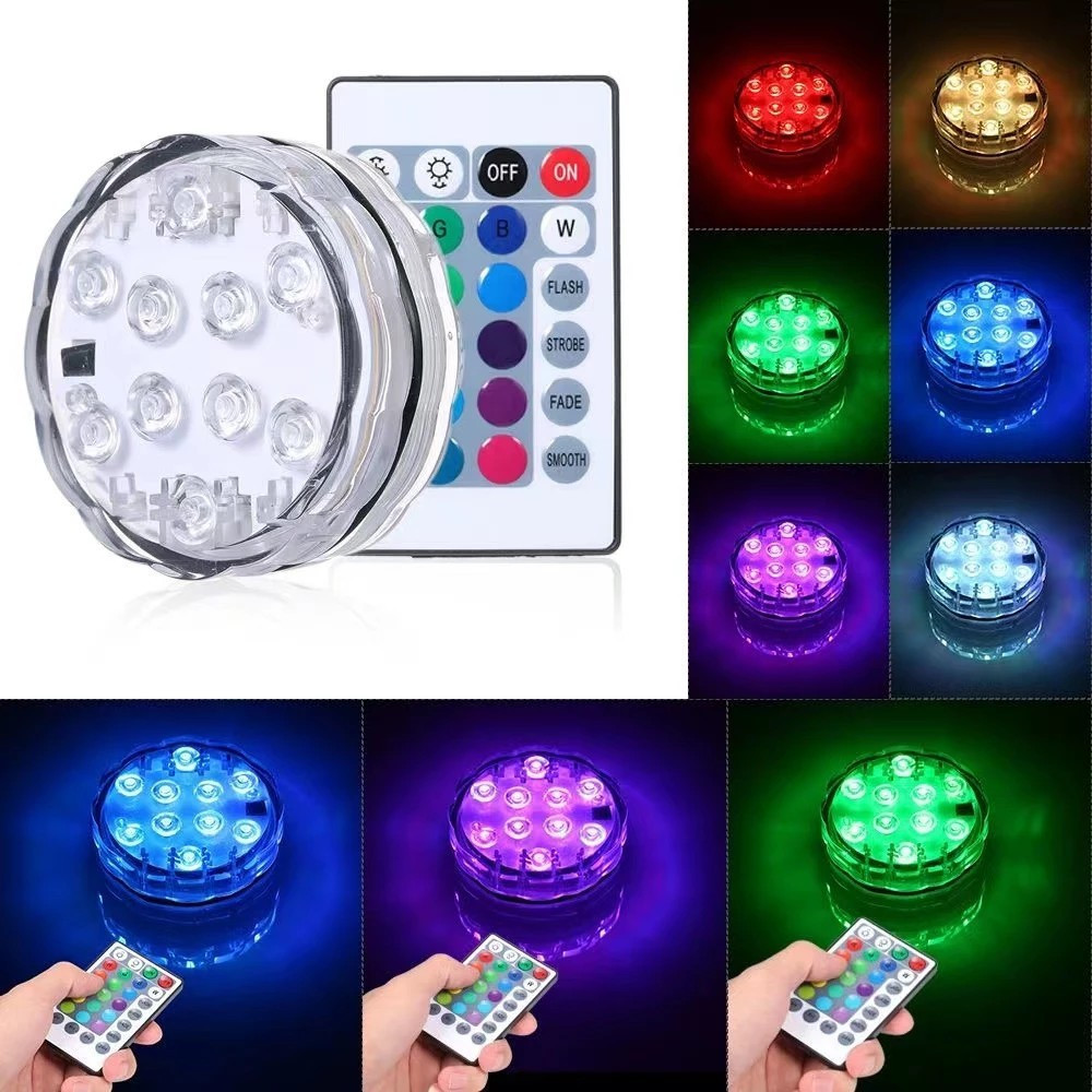 Kit De Lâmpada LED Submersível Com Luz Subaquát