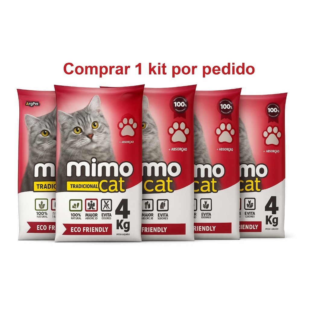 Kit 5 Areias Sanitárias para Gatos – MimoCa