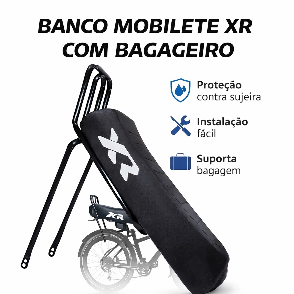 Banco Caloi XR Completo com Garupa (KIT Banco Rabe