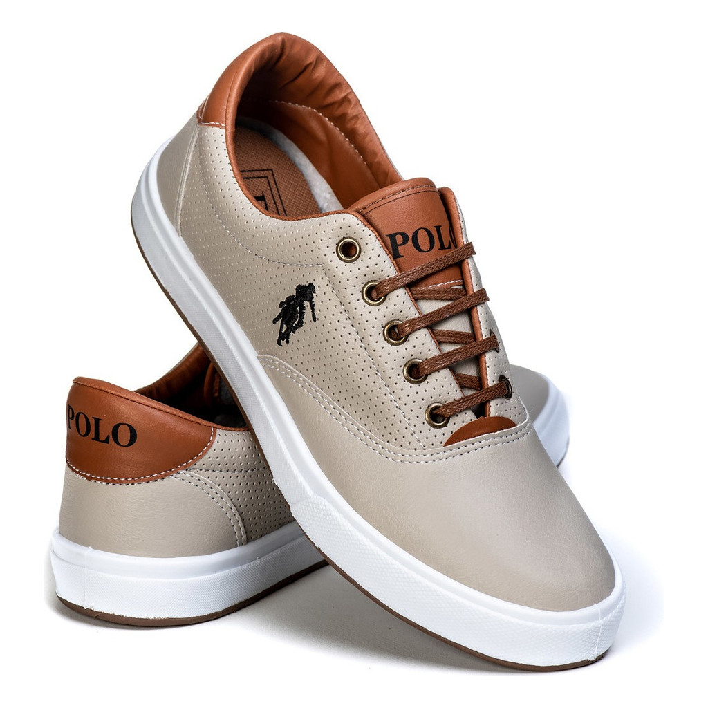 Tenis masculino casual moderno polo open social ma