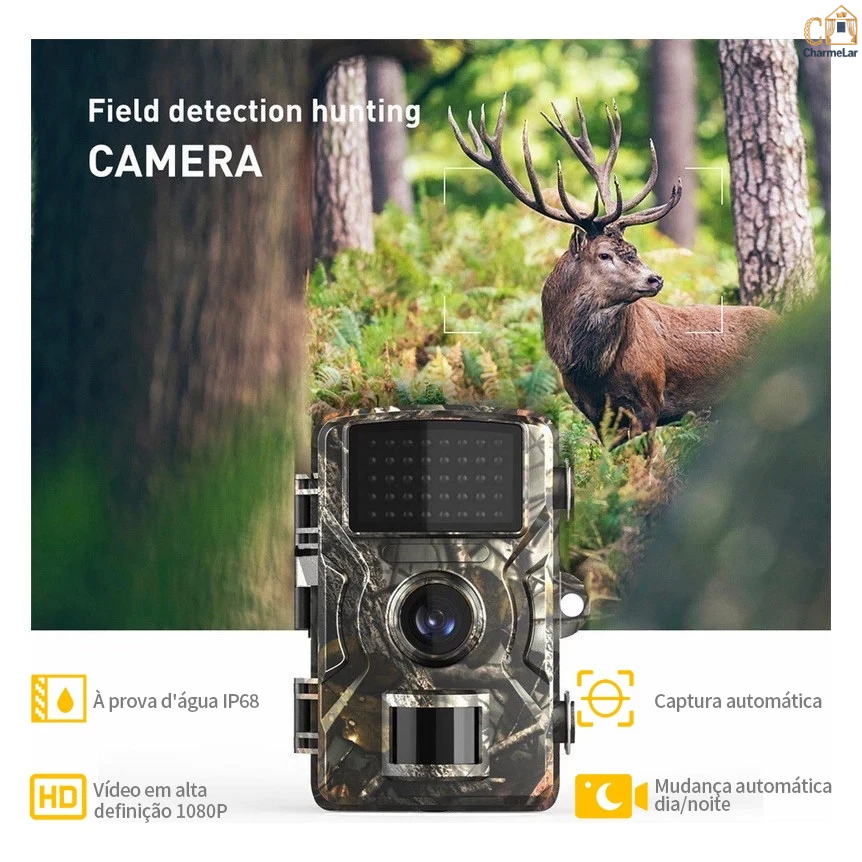 1080P Câmera De Trilha Com Visão Noturna Para Ca