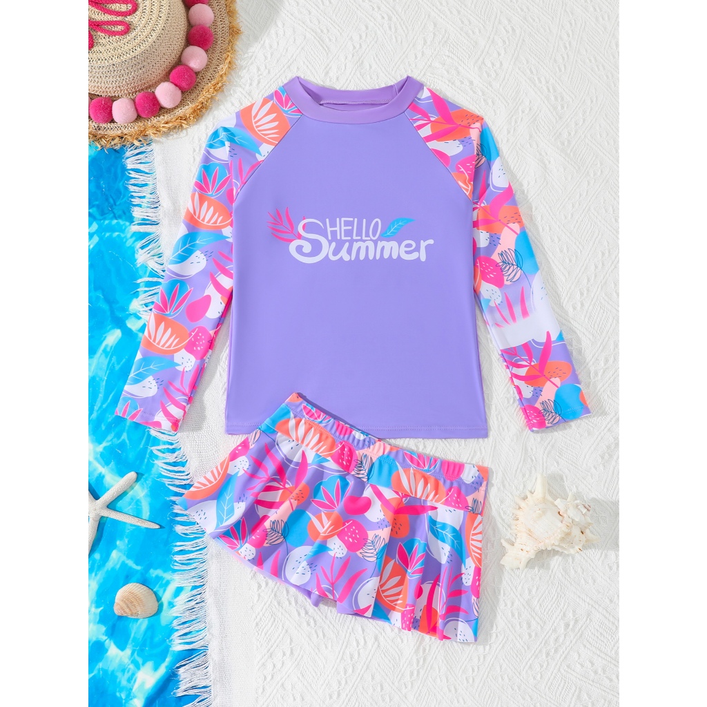RWX VEST Conjunto Infantil Feminino UV com Blusa e