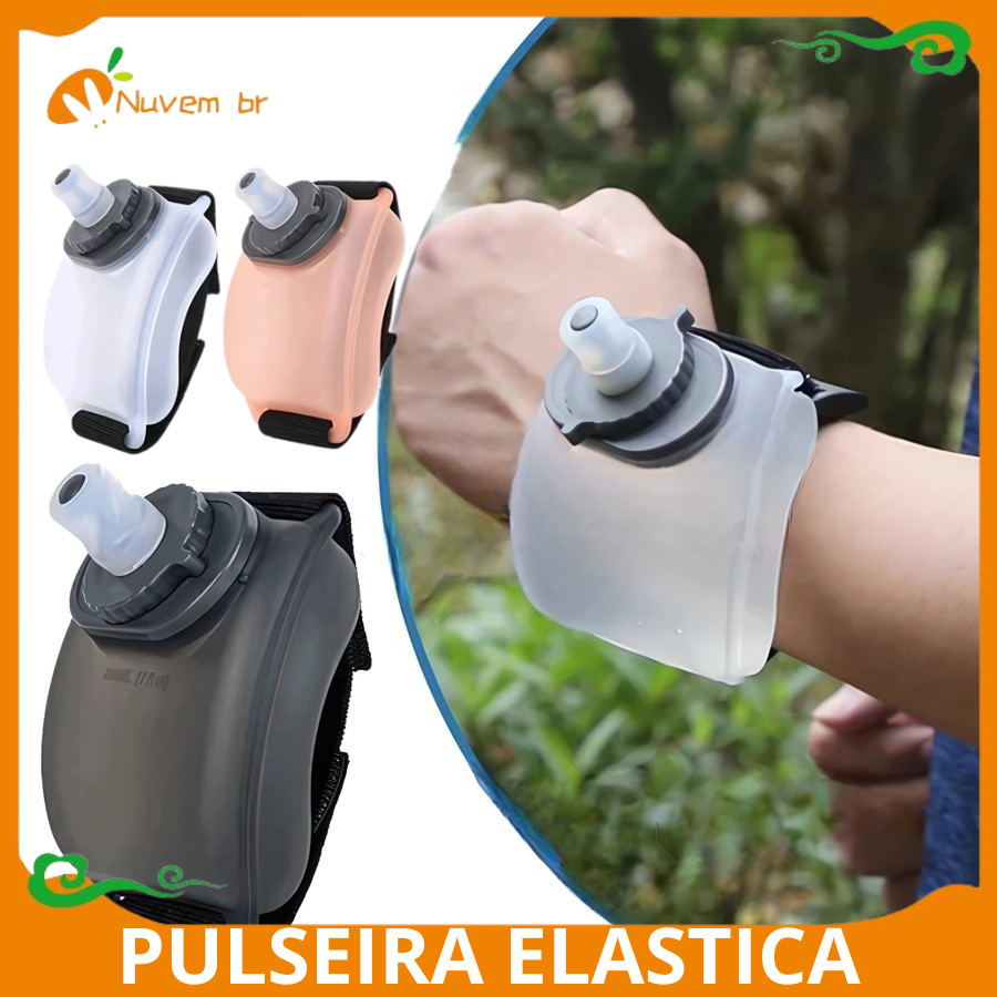 Pulseira Garrafa Portátil 200ML Esportiva Pulso C