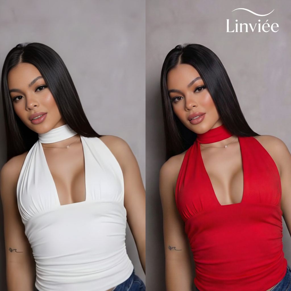 Kit 2 Cropped Top Amarração Frente Única Pesco�