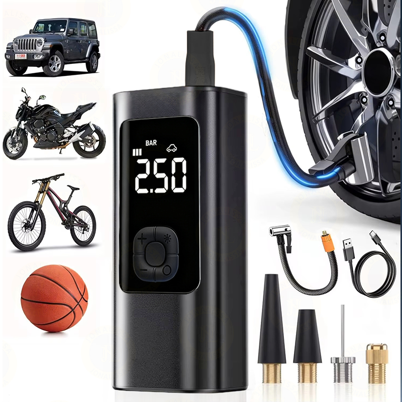 Bomba de Ar Digital Portátil Compressor Inflator 