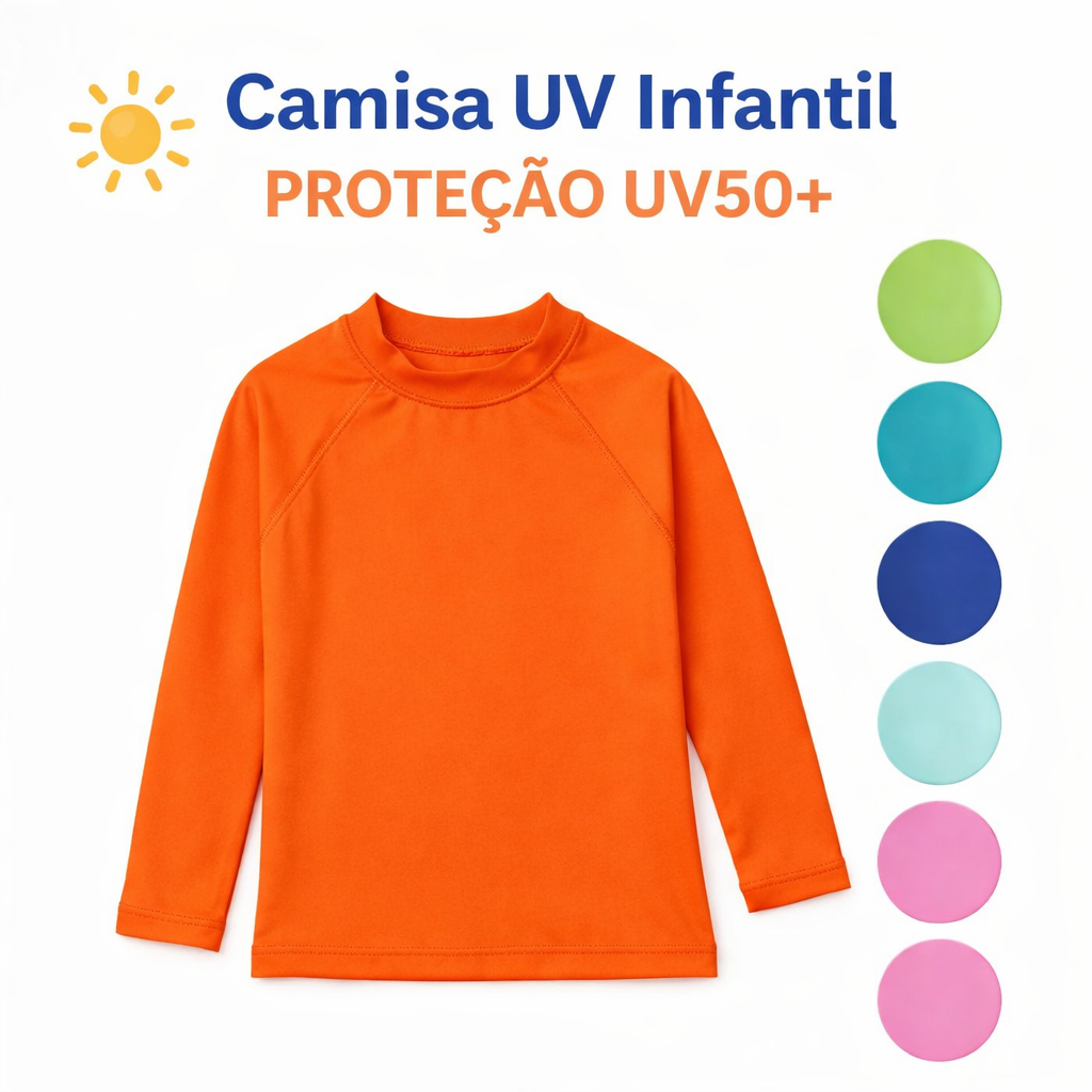 Camisa Proteção Solar UV50+ Infantil Premium  Mo
