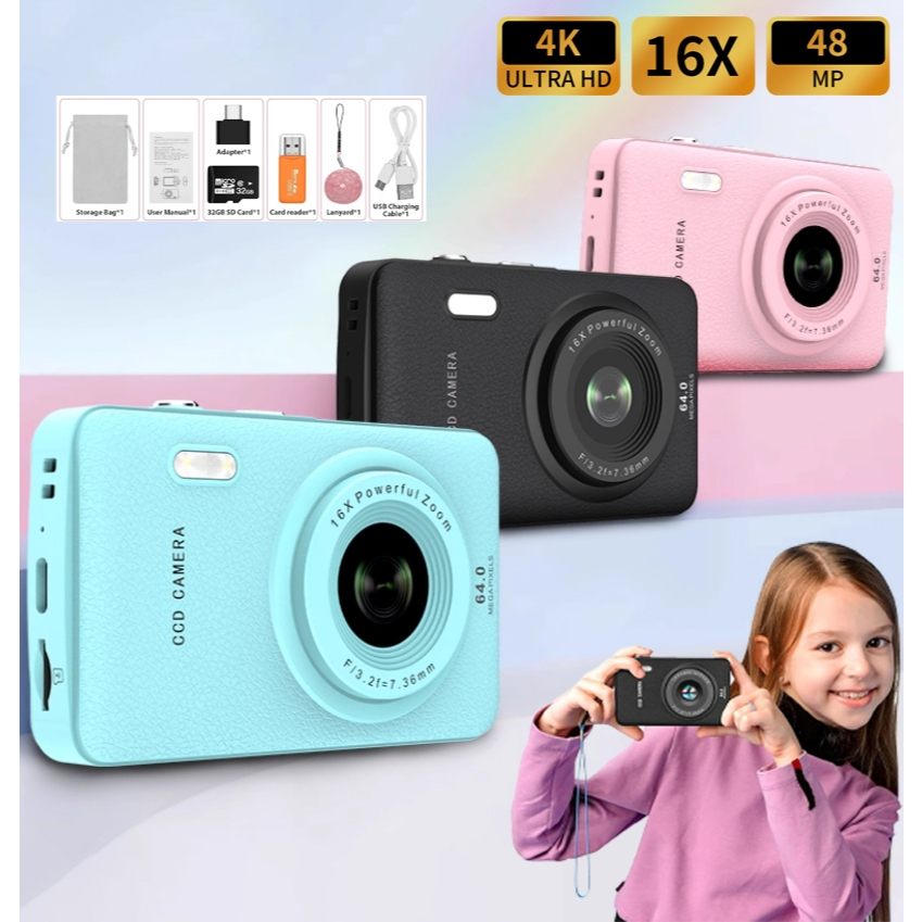 Mini Câmera digital HD 1080P Câmera digital reca