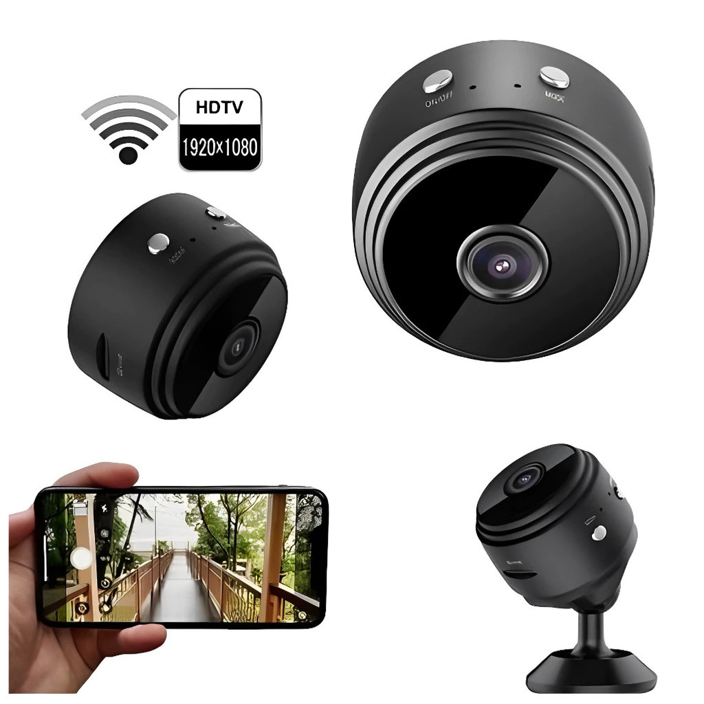 Câmera A9 Mini HD Sensor De Presença WI FI 110v 