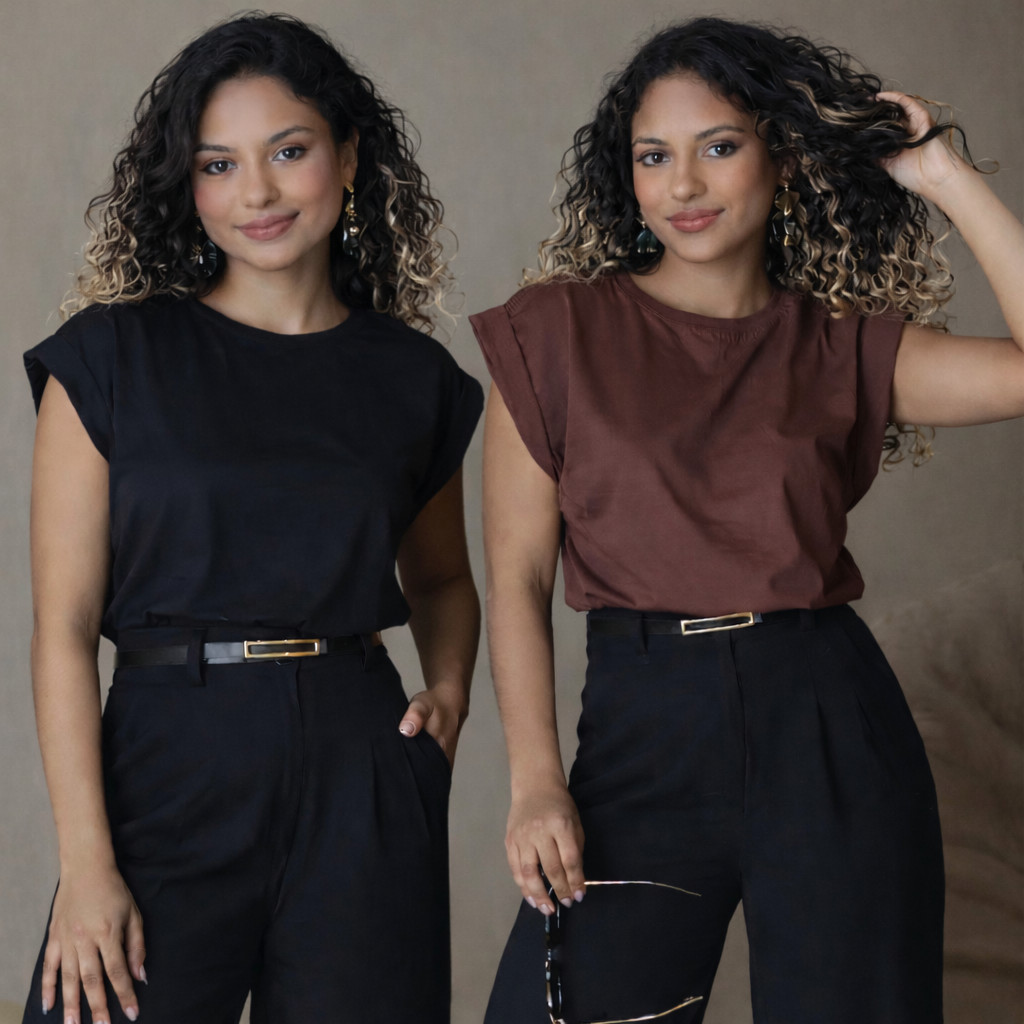 Kit Dois ou um – Blusa Feminina Muscle Tee T