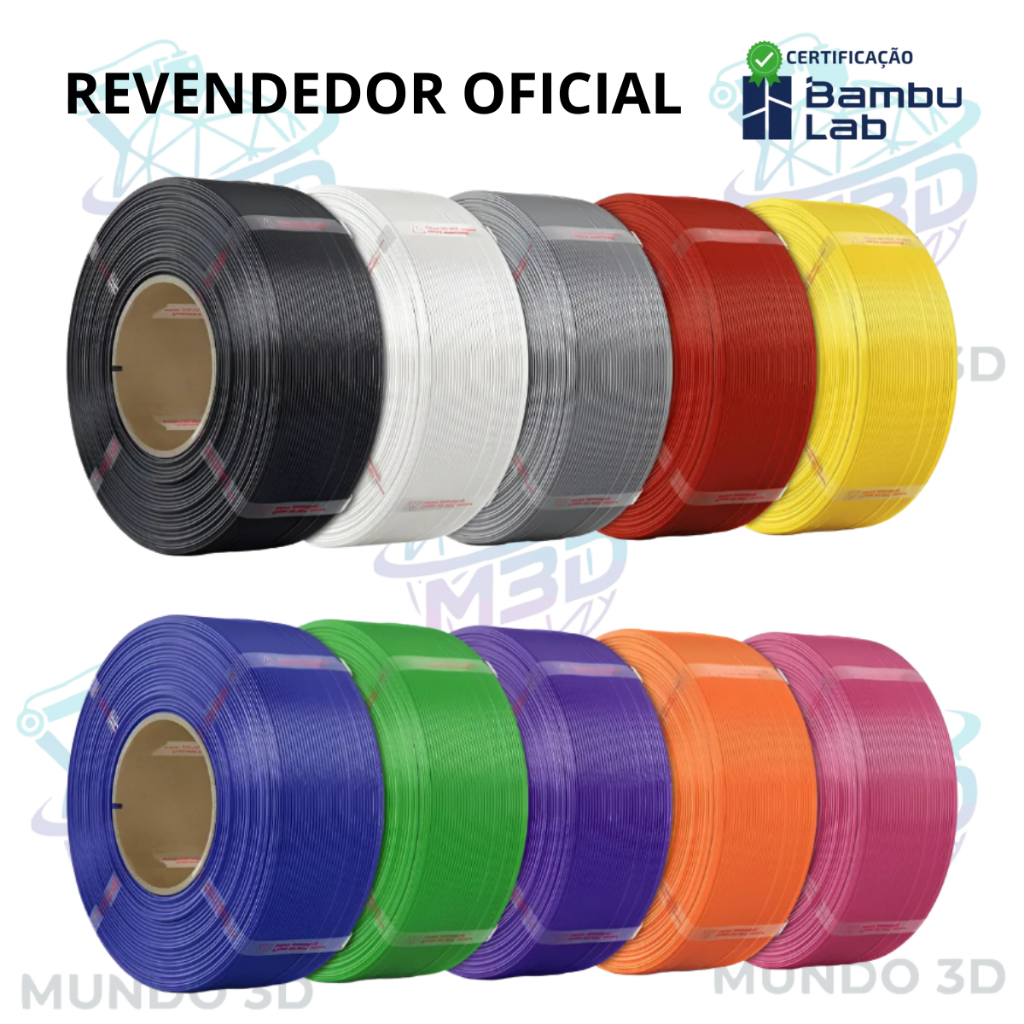 Filamento Bambu Lab 3d Pla Lite 1kg Sem Carretel V