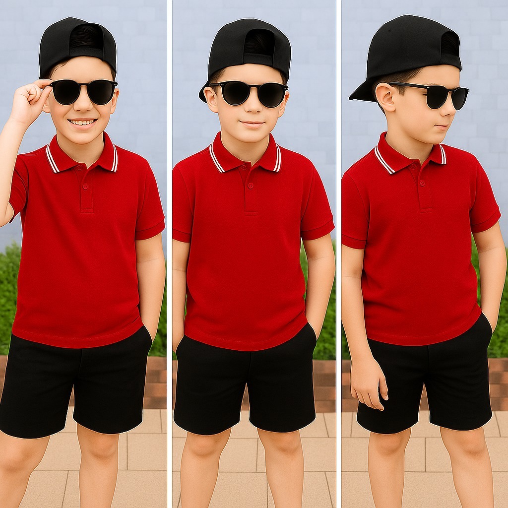 Camiseta Gola Polo Infantil Menino Moda blogueirin