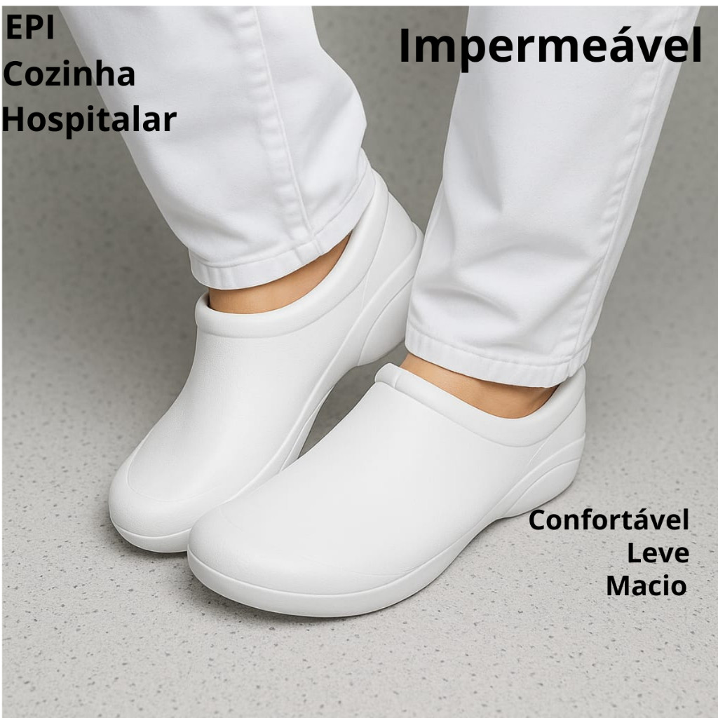Sapato Enfermeira Fechado Enfermagem Profissional 