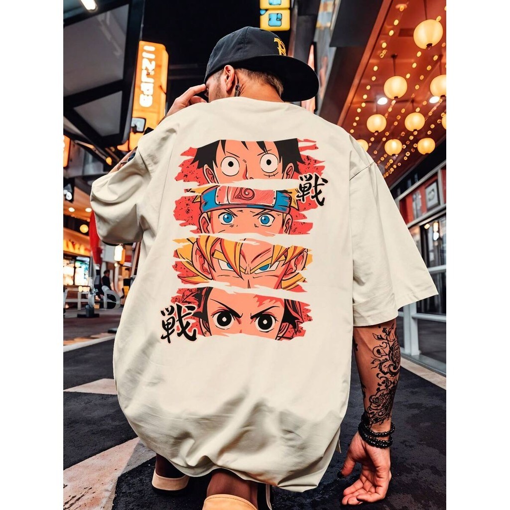 Camisa Camiseta Streetwear Olhos Anime Piece Luffy