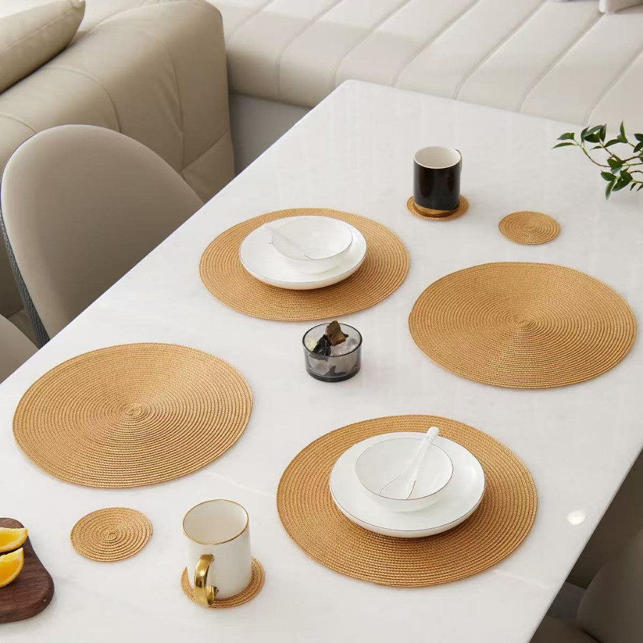 Kit 4/6/8/10/12 Peças Jogo Americano Redondo Sous