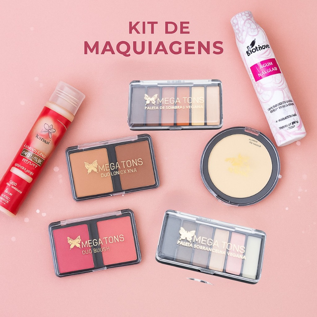 Kit Maquiagem Para Pele Clara Com Design De Sobran