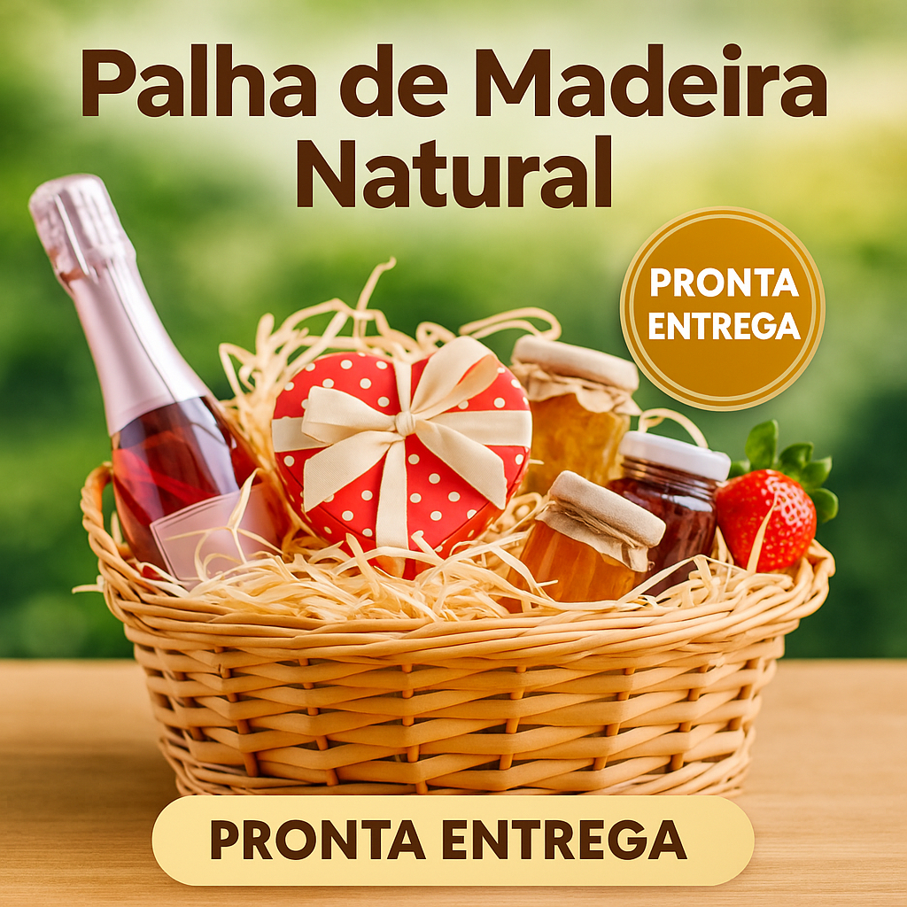 Palha Decorativa Natural Para Cestas e Decoraçõe