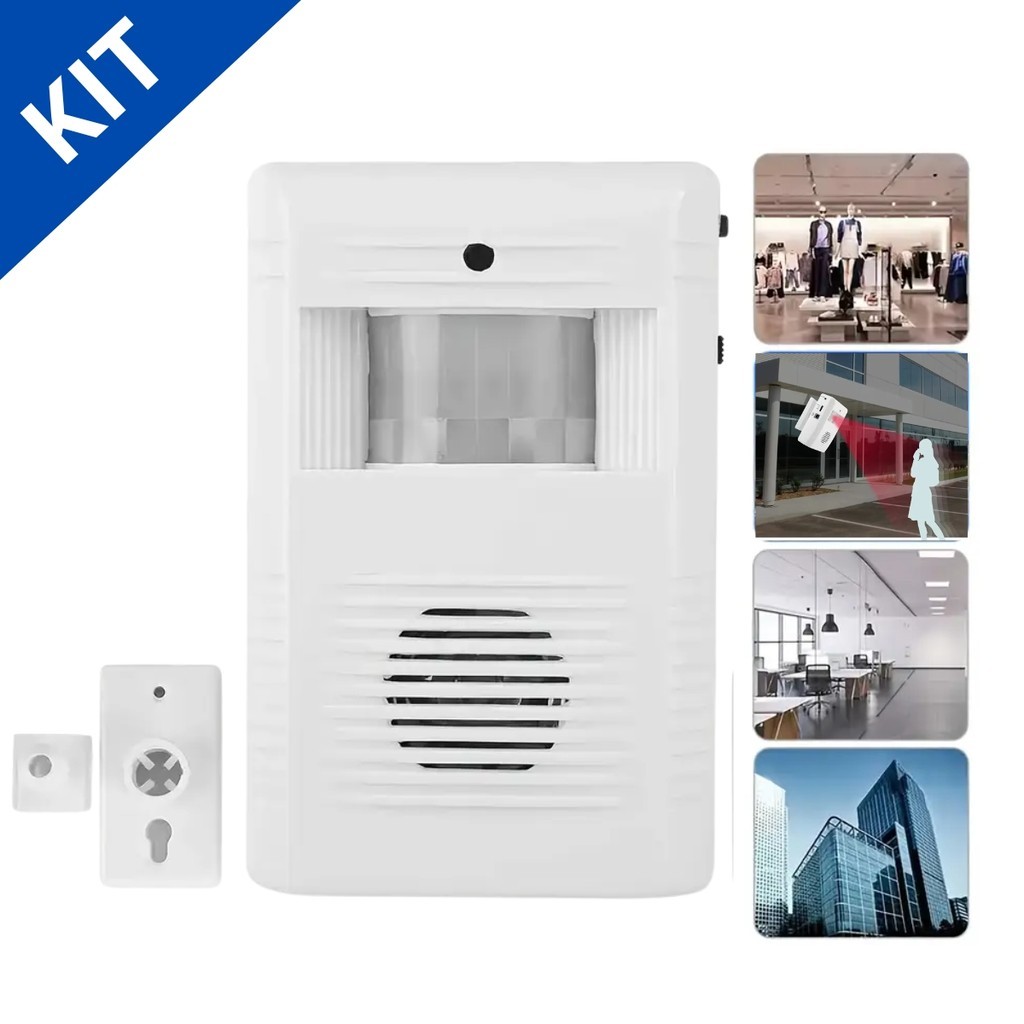 Sensor De Presença Alarme Sonoro Ajustável Campa