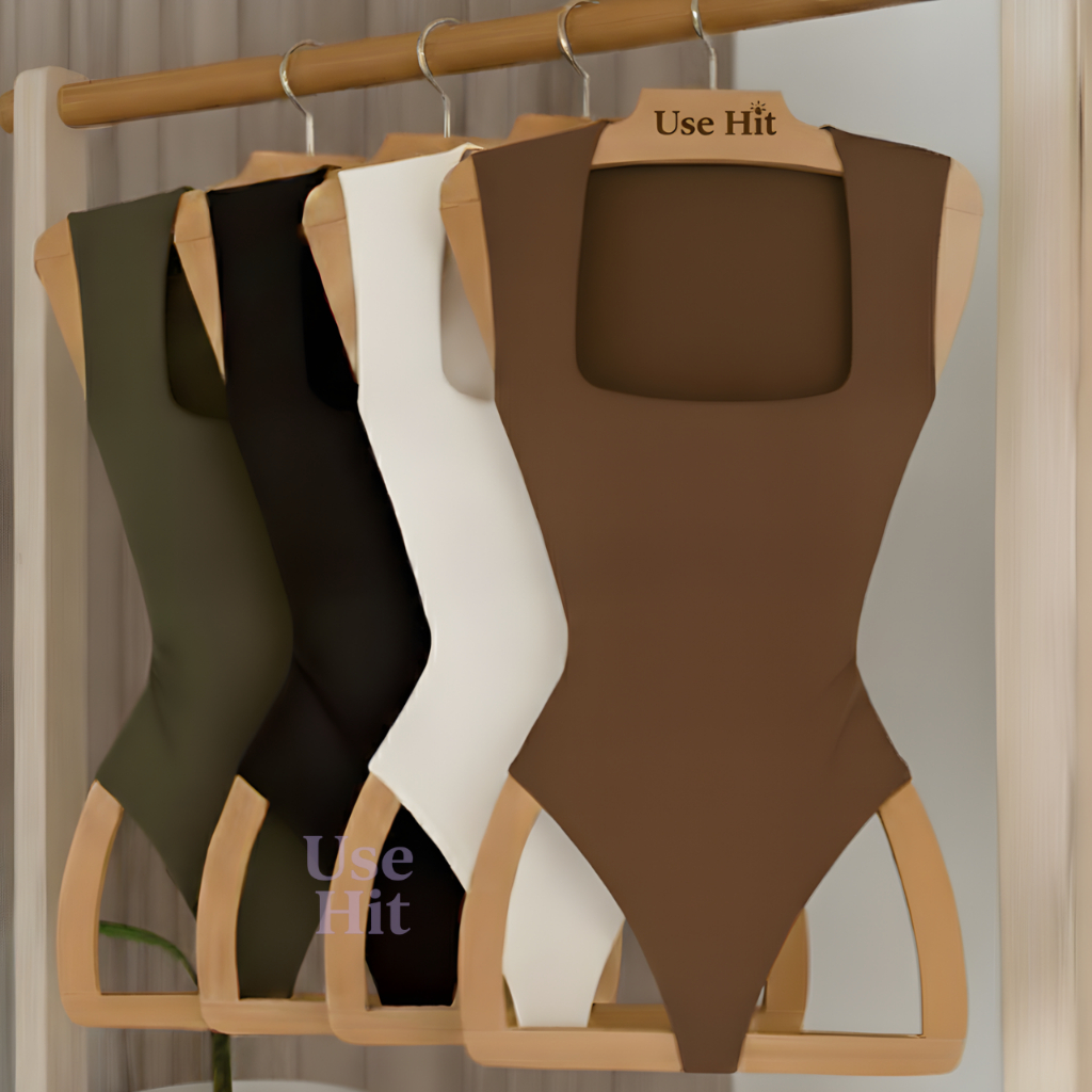 Body Quadrado Feminino Collant Suplex Regata Alça