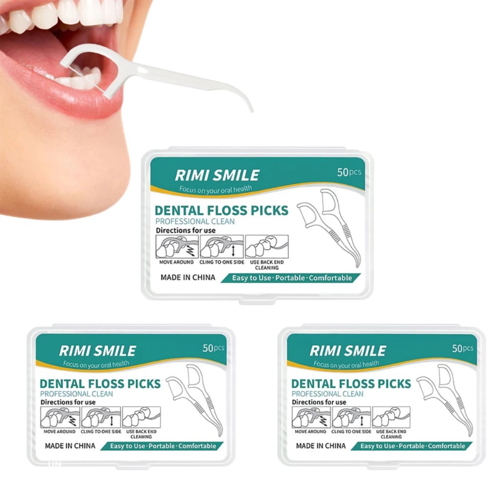 Kit 50/100/200/300 Unidades de Fio Dental  em Form