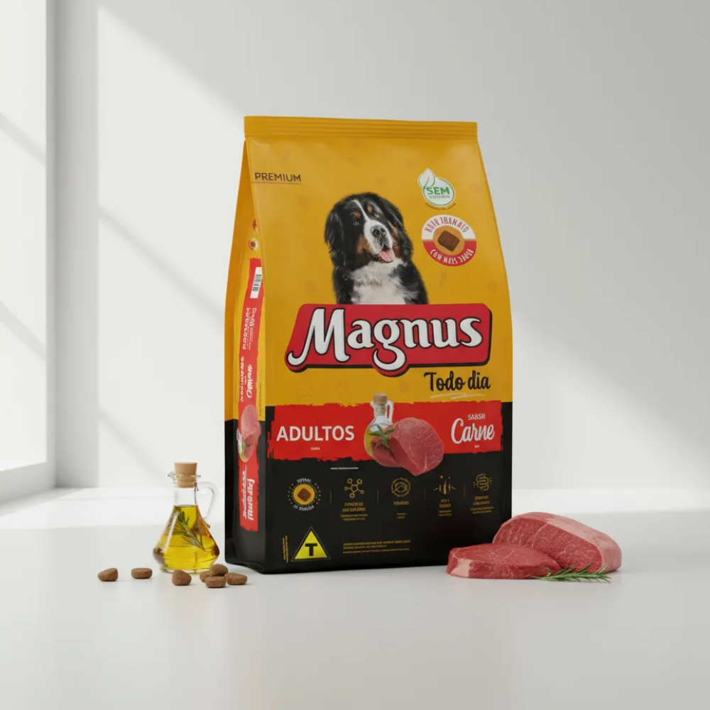 Magnus Todo Dia Sabor Carne para Cães Adultos 15k