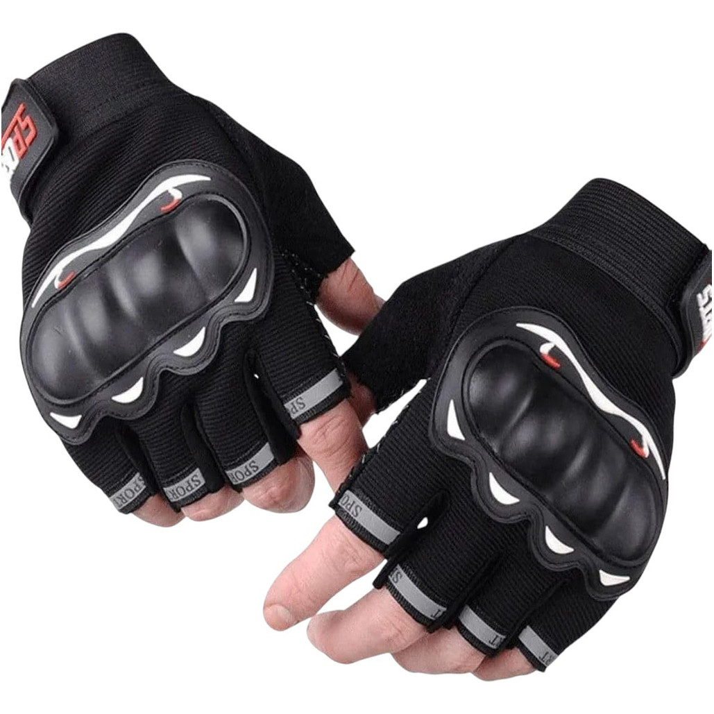 Luva Meio Dedo Ciclismo Motoqueiro Academia Esport