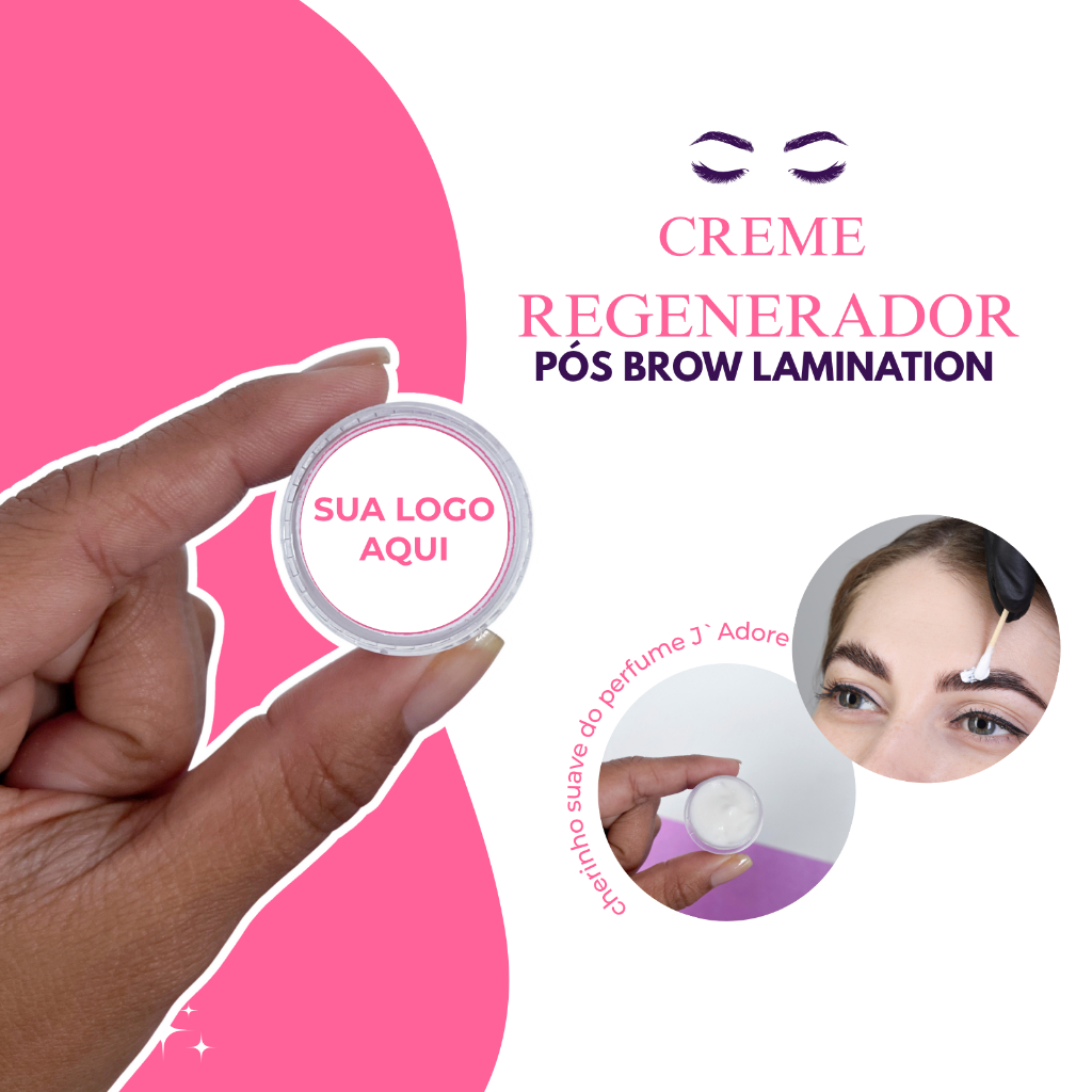 Kit Creme Regenerador de Sobrancelha Pós Brow Lam