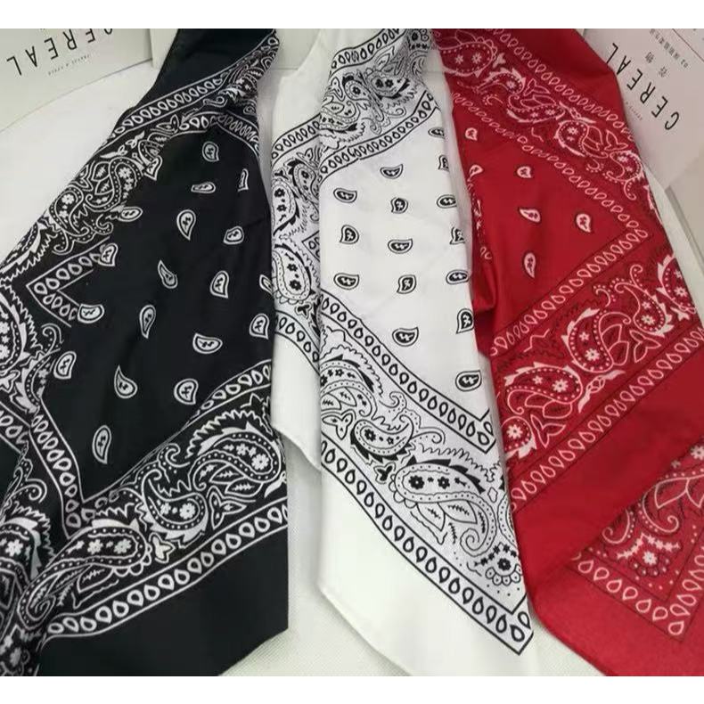 Kit 2 Bandanas Escolha as Cores Preto Vermelho Bra