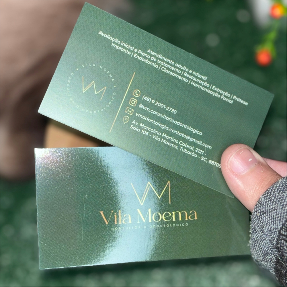 Cartão de Visita 1,000 und (Criamos a Arte)