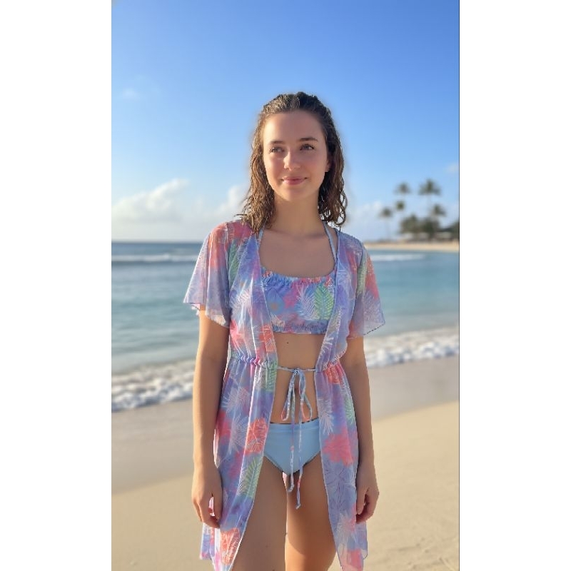 Conjunto Praia juvenil Feminino Luxo Biquíni com 